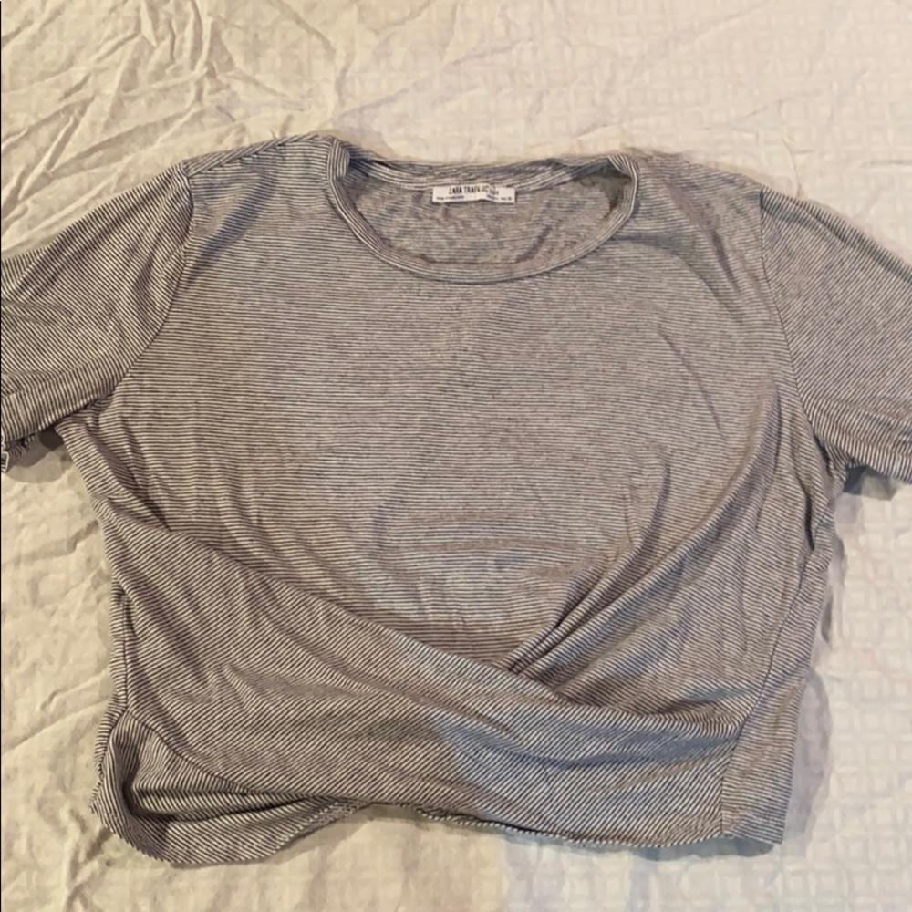 ZARA twist crop top